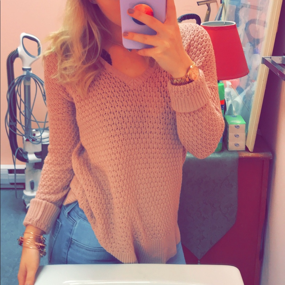 Pink sweater